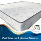 Colchon de 2 plazas Resorte Aleman Semiortopedico 25 cm