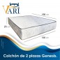 Colchon de 2 plazas Resorte Aleman Semiortopedico 25 cm altura