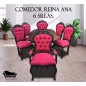 Comedor Ovalado Extensible 4 sillas y 2 Comensales Artesano Madera Tablon Comedor Ovalado Extensible 4 sillas y 2 Comensales Artesano Madera Tablon