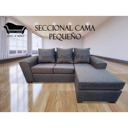 Mini Living Secional Con Forma De L Movible