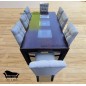 Comedor Rectangular 8 Sillas Tres Vidrios