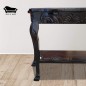 Mesa De Arrimo Tallado Artesano Tablon fija.