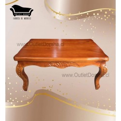Mesa De Centro Tallada Artesano Tablon