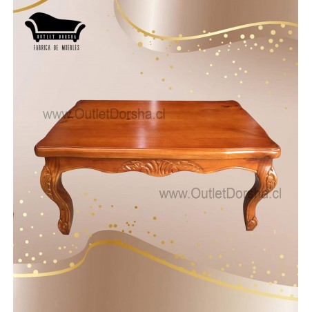 Mesa De Centro Tallada Artesano Tablon