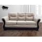 Juego De Living Sofa Barcelona 3 cuerpos Con Poltronas De Madera Solidas.