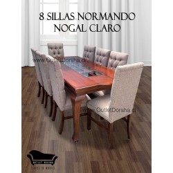 Comedor 8 sillas Capitones Normando trilach Tablon fijo