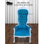 Trono Elegante Estilo Colonial Variedades Lino o Felpa