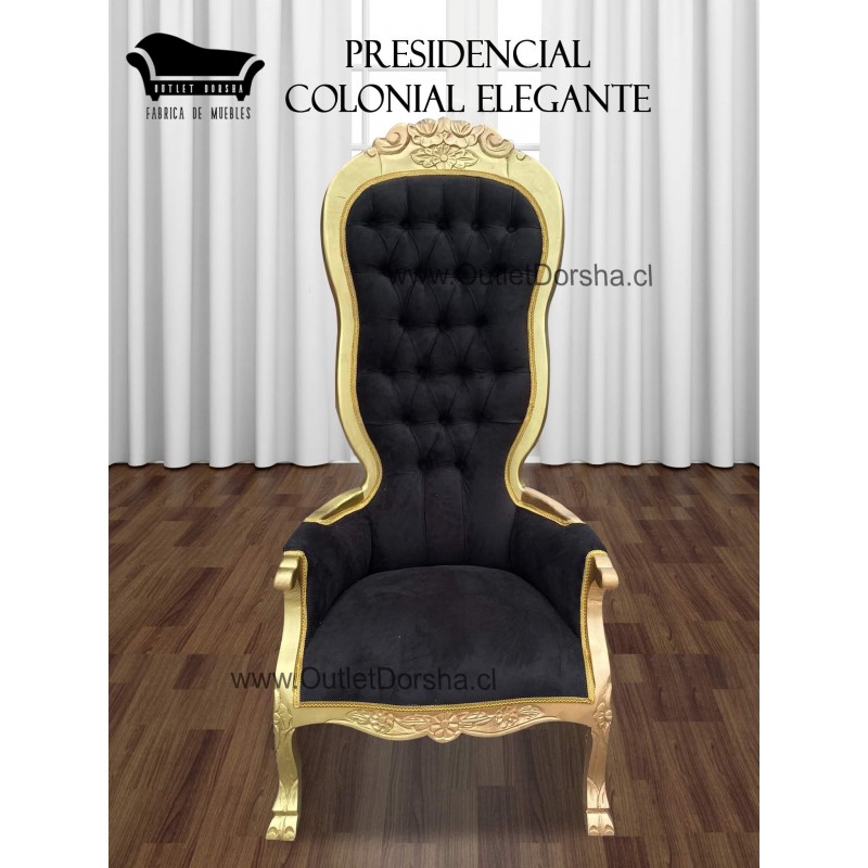 Trono Elegante Estilo Colonial Variedades Lino o Felpa