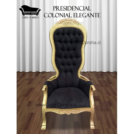 Trono Elegante Estilo Colonial Variedades Lino o Felpa