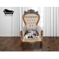 Sofa Normando 3 Cuerpos Con Presidenciales Tallado Cisne Premium