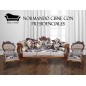 Sofa Normando 3 Cuerpos Con Presidenciales Tallado Cisne Premium