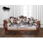 Sofa Normando 3 Cuerpos Con Presidenciales Tallado Cisne Premium