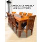 Comedor de Madera Maciza 8 Sillas Oporto