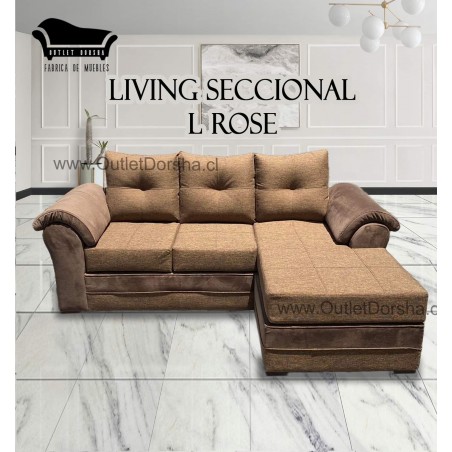 Living Seccional L Modelo Rose
