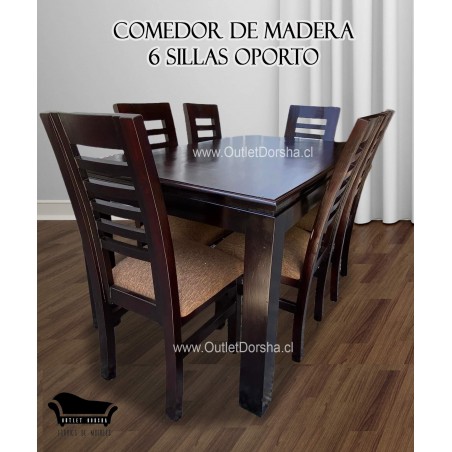 Comedor de Madera 6 Sillas