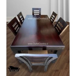 Comedor de Madera 6 Sillas