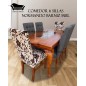 Comedor Recatngular 6 Sillas Capitones Flor Gris Normando Barnizado Miel Comedor Recatngular 6 Sillas Capitones Flor Gris Normando Barnizado Miel