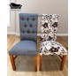 Comedor Recatngular 6 Sillas Capitones Flor Gris Normando Barnizado Miel Comedor Recatngular 6 Sillas Capitones Flor Gris Normando Barnizado Miel