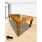 Comedor 12 Sillas Capitones tablon solido con vidrio trilach