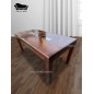 Comedor 8 Sillas Capitone Vidrio Central Tablon