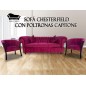 Sofa Chesterfield 3 Cuerpos Con Poltronas Capitone