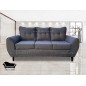 Sofa 3 Cuerpos mas 2 Sillones Gris Oscuro Modelo Zeus