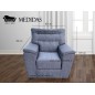 Sofa 3 Cuerpos Con Dos Sillones Dumbo Lanilla Gris