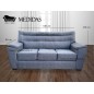 Sofa 3 Cuerpos Con Dos Sillones Dumbo Lanilla Gris