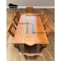Comedor Normando 8 Sillas Oporto Miel Tablon Solido