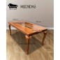 Comedor Normando 8 Sillas Oporto Miel Tablon Solido