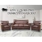 Sofa 3 cuerpos Con Dos Sillones Individuales Dumbo PU Envejecido