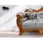 Sofa Normando 3 cuerpos con presidenciales Lino Gris Invierno