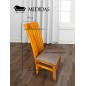 Comedor  Rectangular Normando 4 Sillas Estilo Arpa Tablon Solido Lino