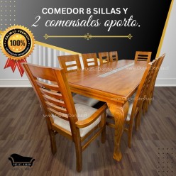 Comedor 8 sillas y 2 Comensales Oporto