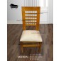 Comedor Rectangular 8 sillas y 2 Comensales Oporto En tablon Grueso Pu Eco Beige