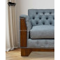 Sofá Genova 3.0 capitones madera tablon