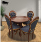 Comedor redondo reina ana estilo colonial