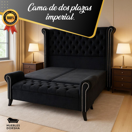 Estructura de cama 2 plazas imperial europeo